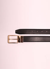 The Switcheroo Leather Belt By Gilani - Reversable In Crafted Textured GIL24MLB 01